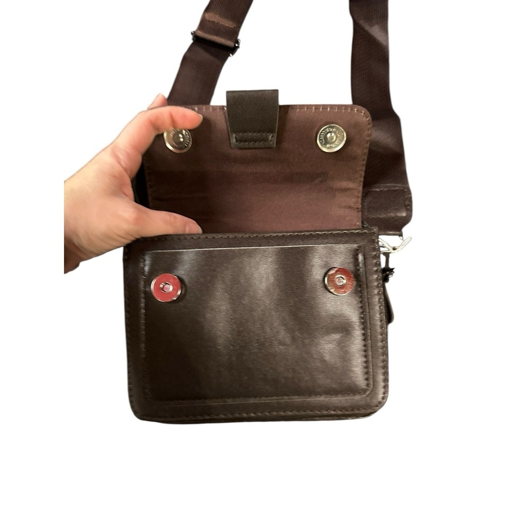 NEW womens crossbody adjustable strap purse bag brown - Picture 4 of 6
